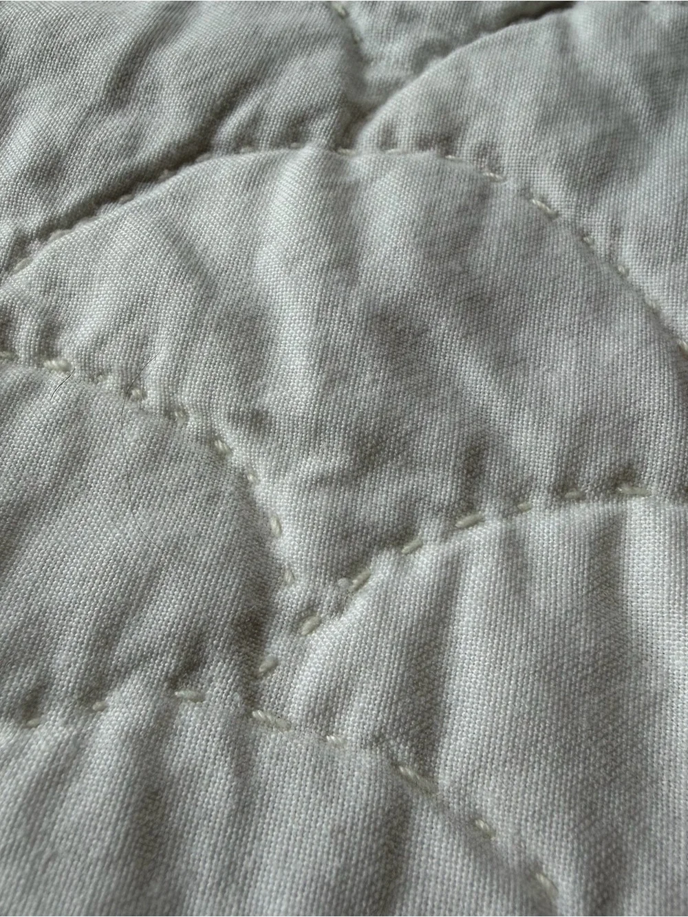 Vintage Cottage Floral Log Cabin Quilt 80” x 80” Hand Stitched Cotton Quilt